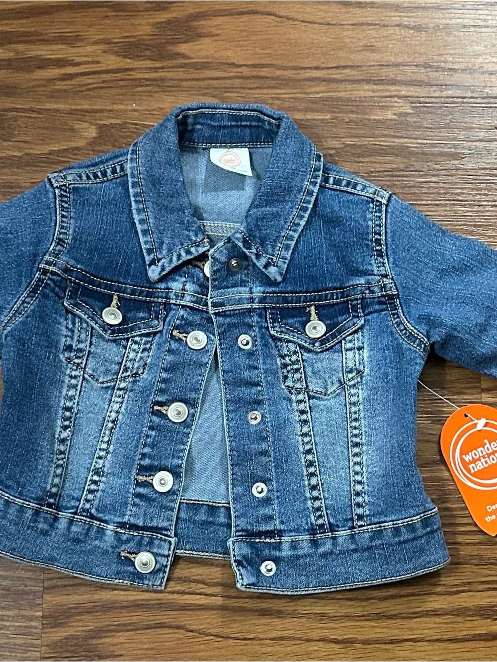 wonder nation Dark Blue Denim Jean Jacket for Kids